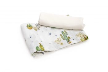 Bamboo muslin square 2-pack