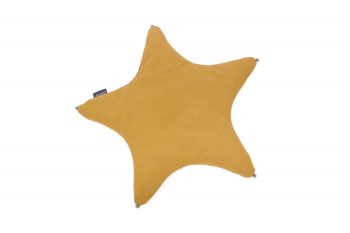 Star Pillow Organic Mustard Color Mood